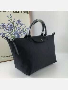 New LC Neo M Black Shoulder Tote Bag